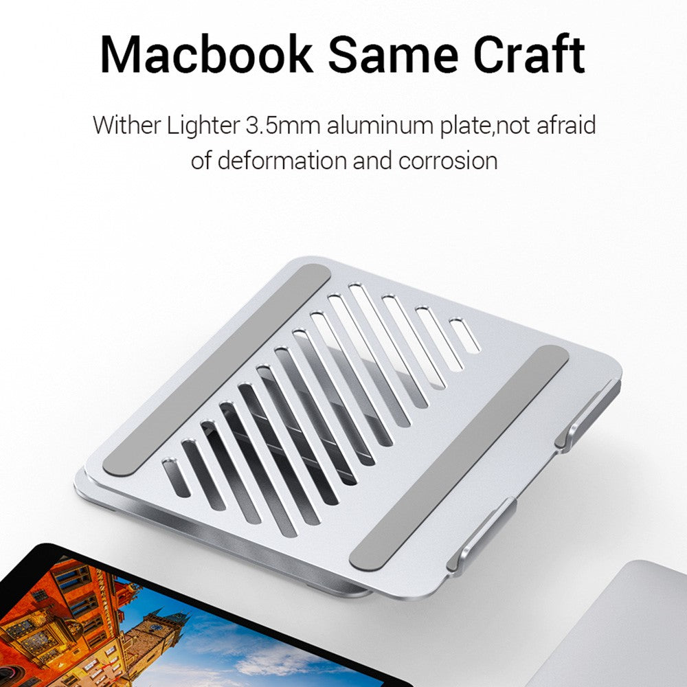 The vented aluminium support plate shown alone, captioned 3.5 mm aluminium plate resistant to deformation and corrosion