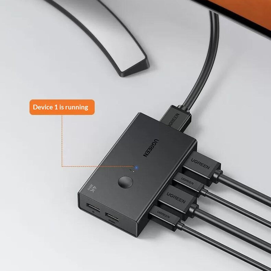 A monitor showing Windows, macOS and Linux logos, captioned multi-system driver-free plug and play