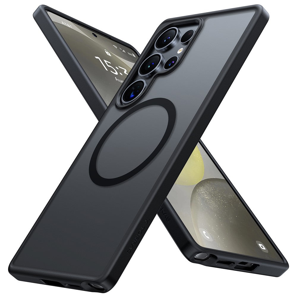 TORRAS Guardian-Mag Series For Samsung Galaxy S25 Ultra Magnetic Case Skin-Touch Matte PC + TPU Phone Cover