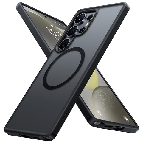 TORRAS Guardian-Mag Series For Samsung Galaxy S25 Ultra Magnetic Case Skin-Touch Matte PC + TPU Phone Cover