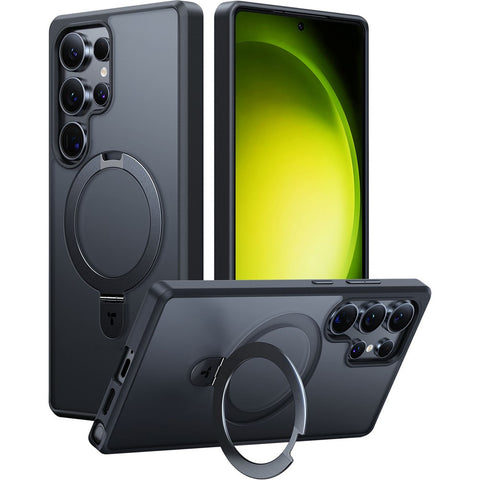 TORRAS Ostand Q1 Guardian Series for Samsung Galaxy S25 Ultra Magnetic Case Kickstand TPU+PC Phone Cover