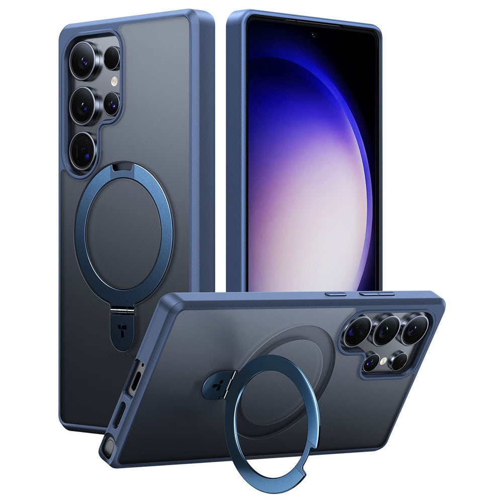 TORRAS Ostand Q1 Guardian Series for Samsung Galaxy S25 Ultra Magnetic Case Kickstand TPU+PC Phone Cover