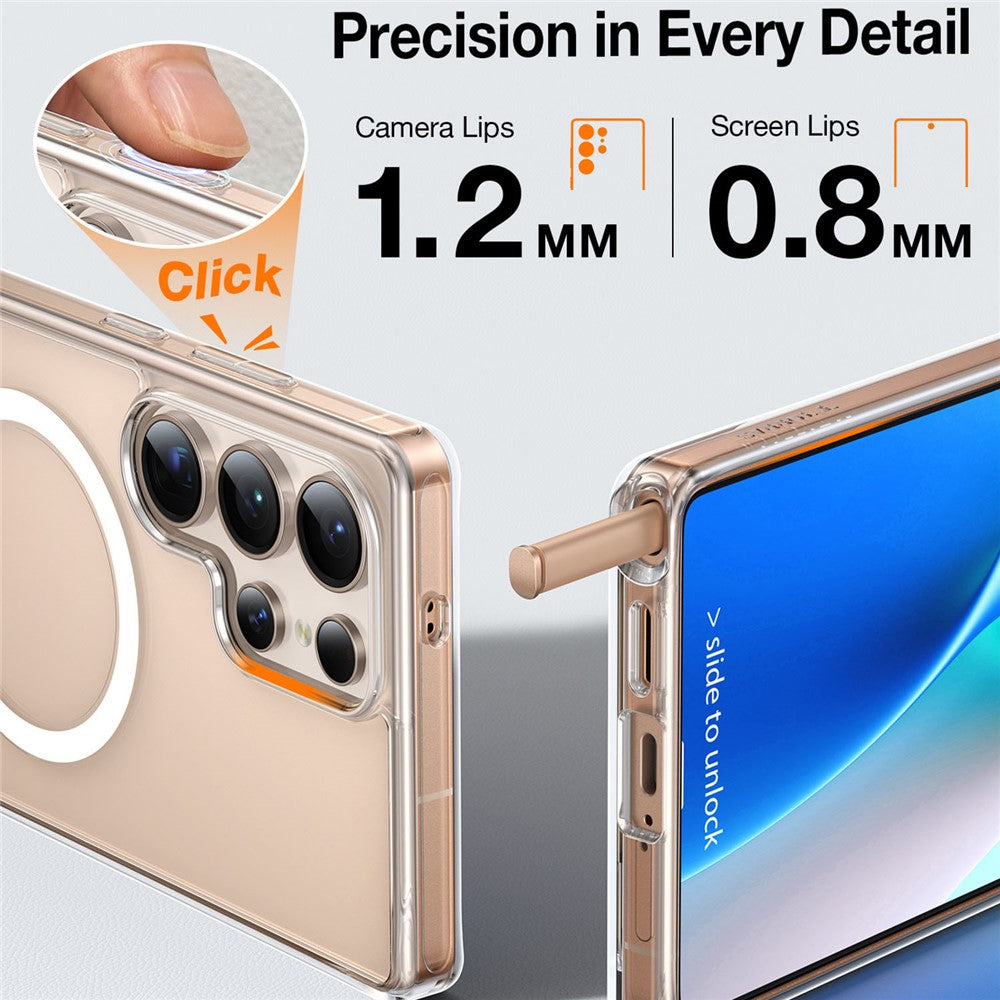 TORRAS Ostand L1 Series For Samsung Galaxy S25 Ultra Magnetic Case Kickstand TPU+PC Phone Cover