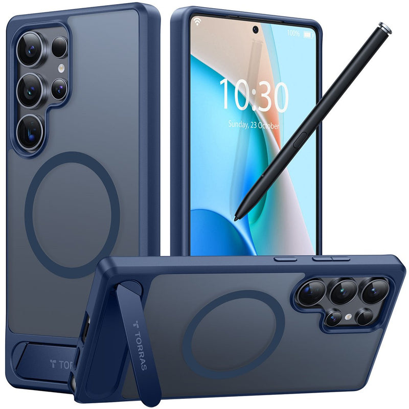 TORRAS Ostand L1 Series For Samsung Galaxy S25 Ultra Magnetic Case Kickstand TPU+PC Phone Cover