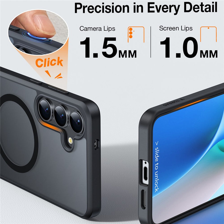 TORRAS Ostand L1 Series For Samsung Galaxy S25+ Magnetic Case Kickstand TPU+PC Phone Cover