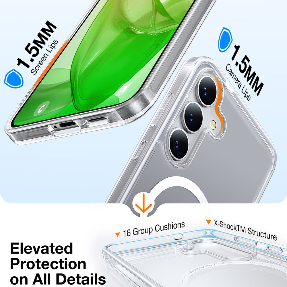 TORRAS Guardian-Mag Series For Samsung Galaxy S25 Magnetic Case TPU Phone Cover