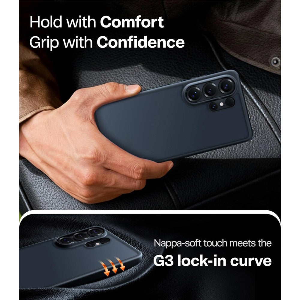 TORRAS For Samsung Galaxy S26 Ultra Case  Skin-Touch Matte PC+TPU Phone Cover with Interchangeable 3 Colors Buttons