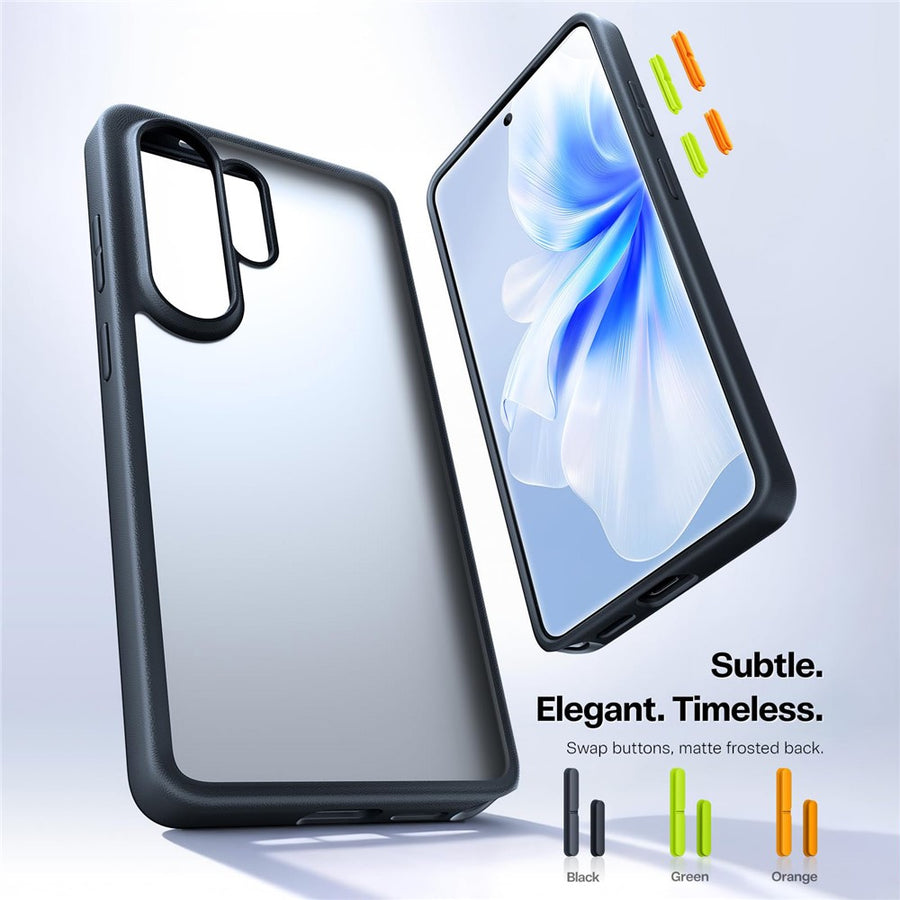 TORRAS For Samsung Galaxy S26 Ultra Case  Skin-Touch Matte PC+TPU Phone Cover with Interchangeable 3 Colors Buttons
