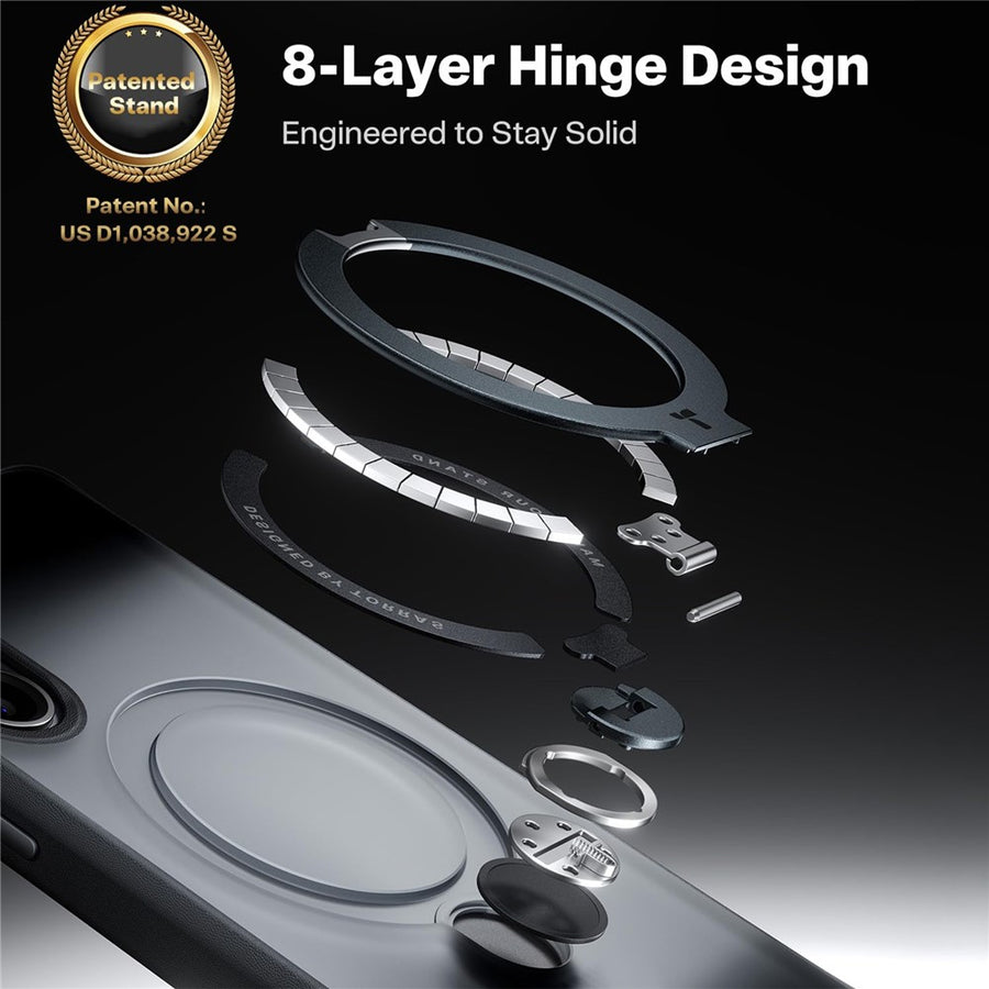 TORRAS Ostand Q3 Spin Series For Samsung Galaxy S26+ Case Magnetic Rotating Kickstand PC + TPU Phone Cover