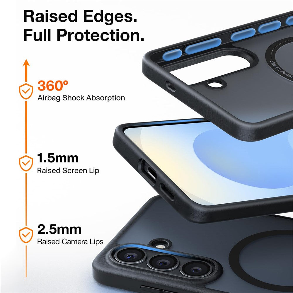 TORRAS For Samsung Galaxy S26  Guardian-Mag Series Magnetic Case Skin-Touch Matte PC + TPU Phone Cover