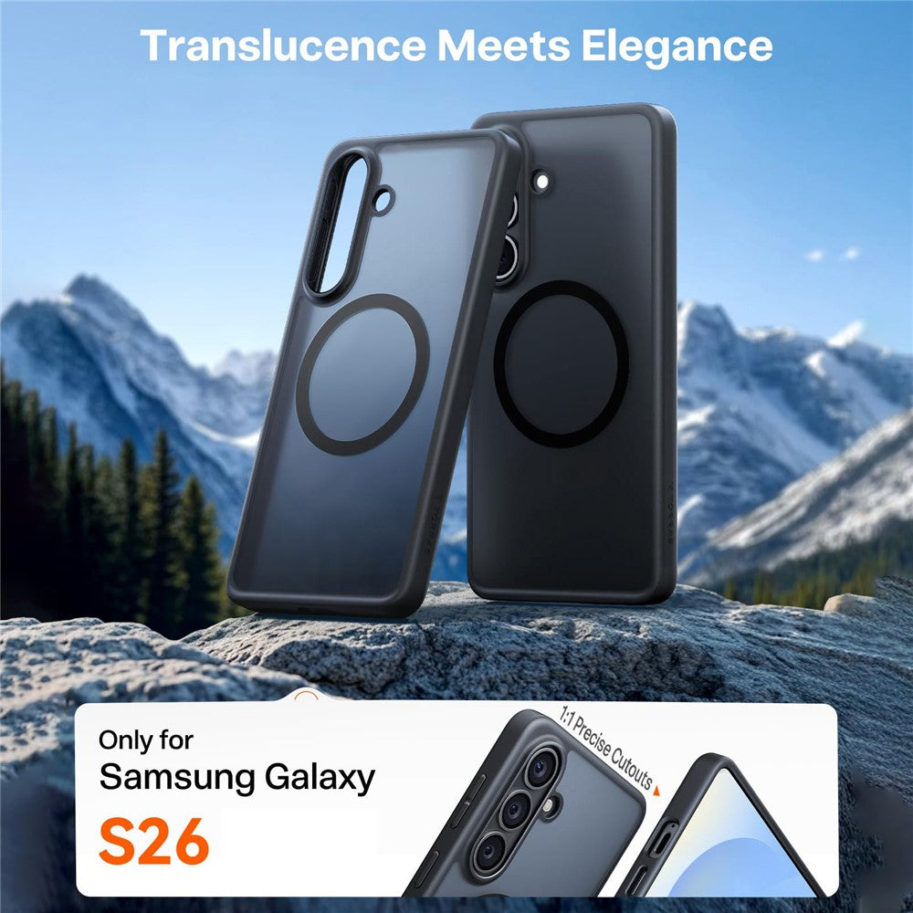 TORRAS For Samsung Galaxy S26  Guardian-Mag Series Magnetic Case Skin-Touch Matte PC + TPU Phone Cover