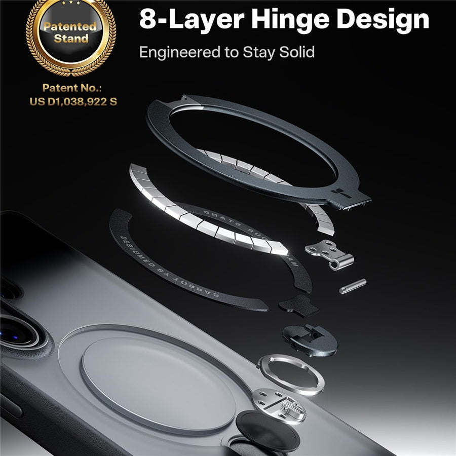 TORRAS Ostand Q3 Spin Series For Samsung Galaxy S26 Ultra Case Magnetic Rotating Kickstand PC + TPU Phone Cover