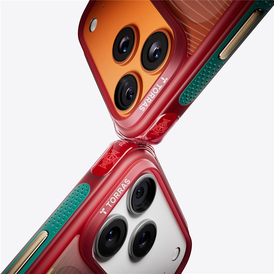 Close-up of the camera surround and rotating ring on the TORRAS Ostand Q3 Air limited-edition case