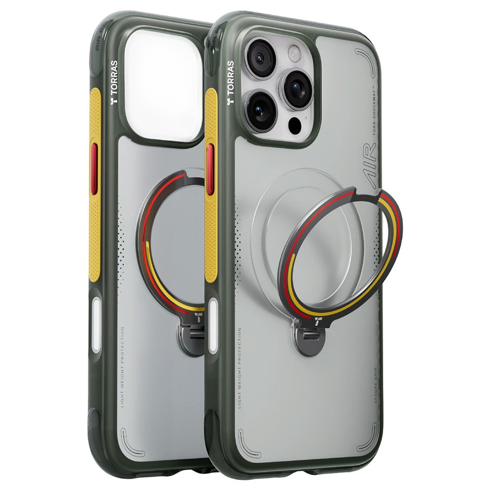 TORRAS Ostand Q3 Air Football case in Germany Iron for iPhone 16 Pro and 16 Pro Max