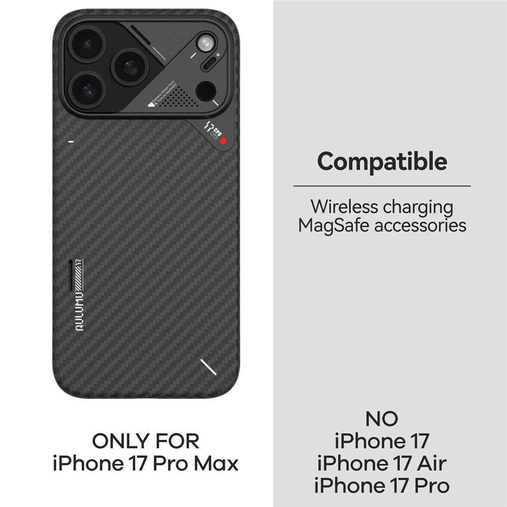 Aulumu A17 Aramid Fiber Case for iPhone 17 Series | Ultra Slim, Real Cooling
