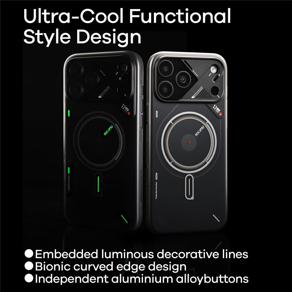 Aulumu A17 Frosted Case for iPhone 17 Pro | Glow-in-the-Dark, MagSafe