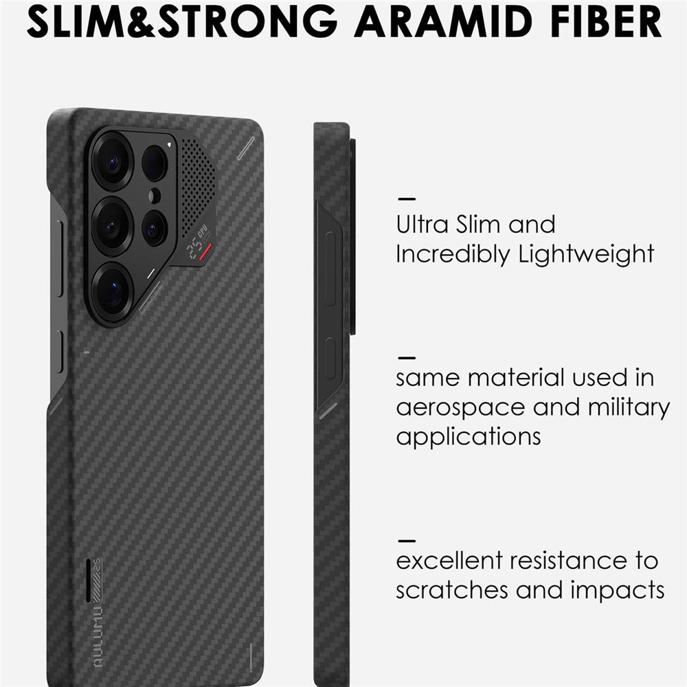 Aulumu S26U Aramid Fiber Case for Galaxy S26 Ultra | Ultra Slim, Real Cooling
