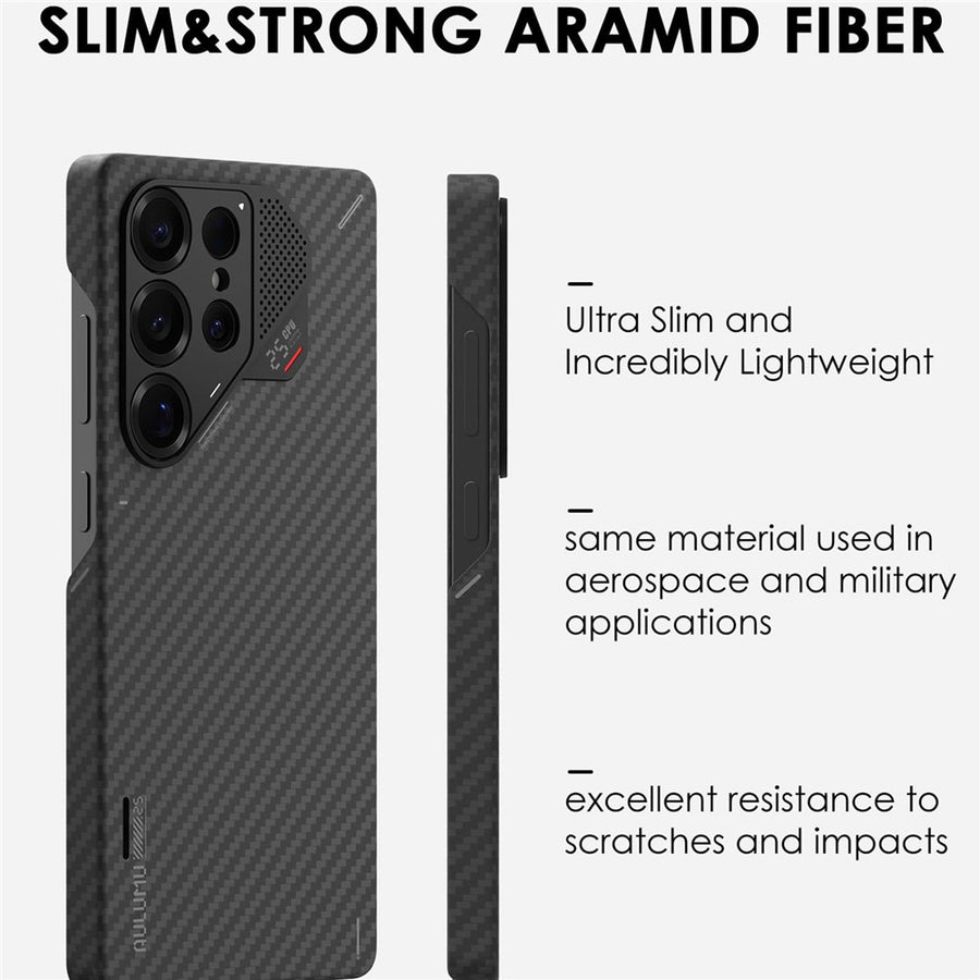 Aulumu S26U Aramid Fiber Case for Galaxy S26 Ultra | Ultra Slim, Real Cooling