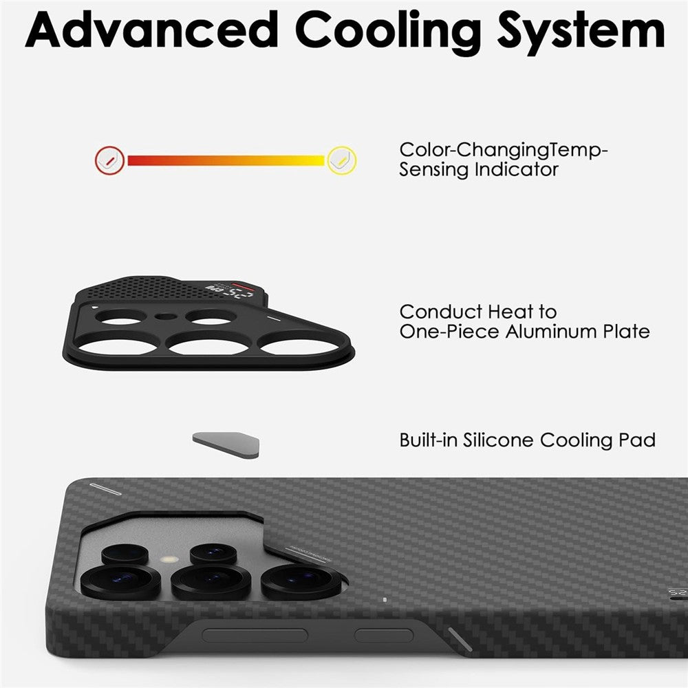 Aulumu S26U Aramid Fiber Case for Galaxy S26 Ultra | Ultra Slim, Real Cooling