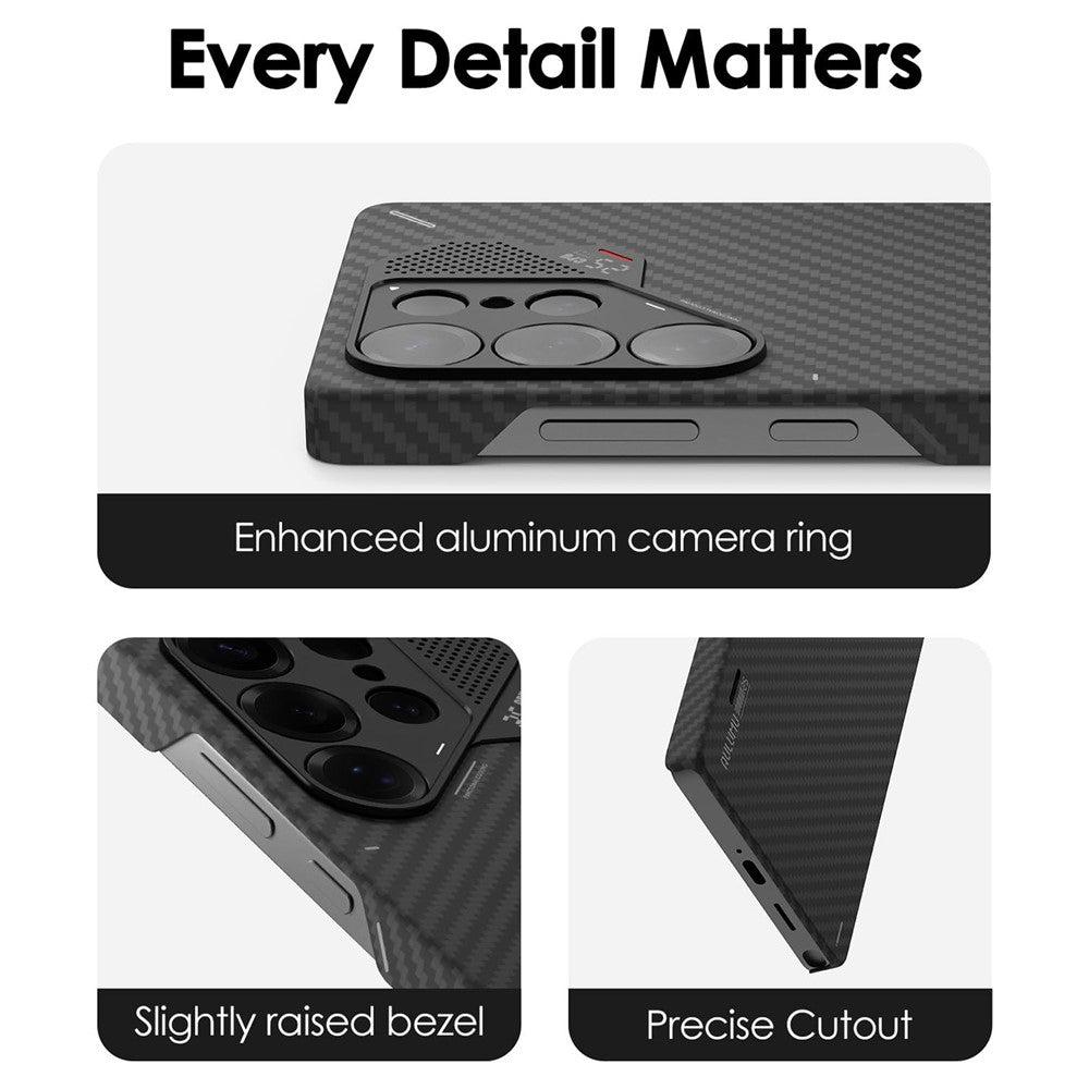 Aulumu S26U Aramid Fiber Case for Galaxy S26 Ultra | Ultra Slim, Real Cooling