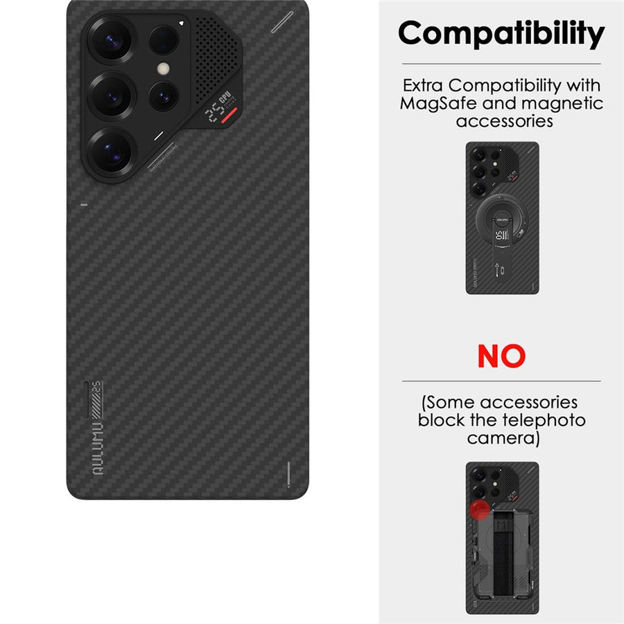 Aulumu S26U Aramid Fiber Case for Galaxy S26 Ultra | Ultra Slim, Real Cooling