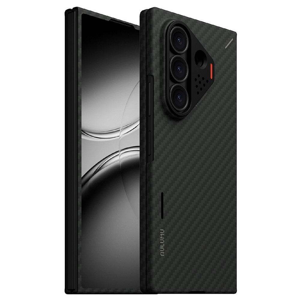 AULUMU For Samsung Galaxy Z Fold8 Ultra Aramid Fiber Case Urta Thin Phone Cover with Real-Time Temperature Monitoring