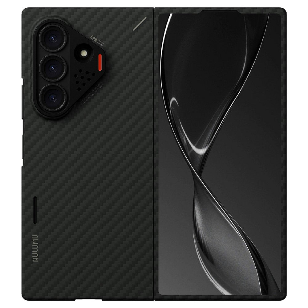 AULUMU For Samsung Galaxy Z Fold8 Ultra Aramid Fiber Case Urta Thin Phone Cover with Real-Time Temperature Monitoring