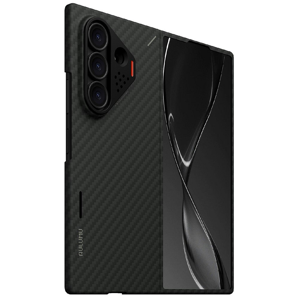 AULUMU For Samsung Galaxy Z Fold8 Ultra Aramid Fiber Case Urta Thin Phone Cover with Real-Time Temperature Monitoring