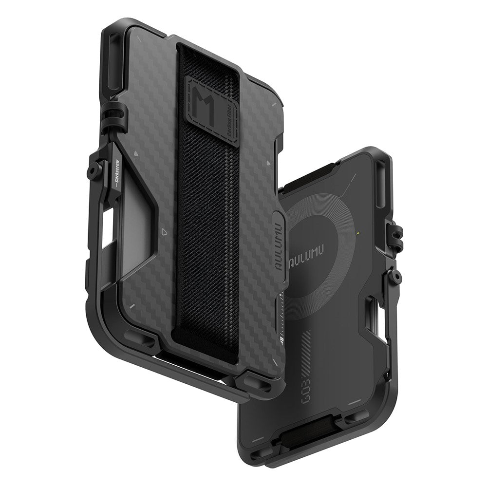 Aulumu G03 Multi-Tool Magnetic Metal Wallet | Carbon Fiber Cover