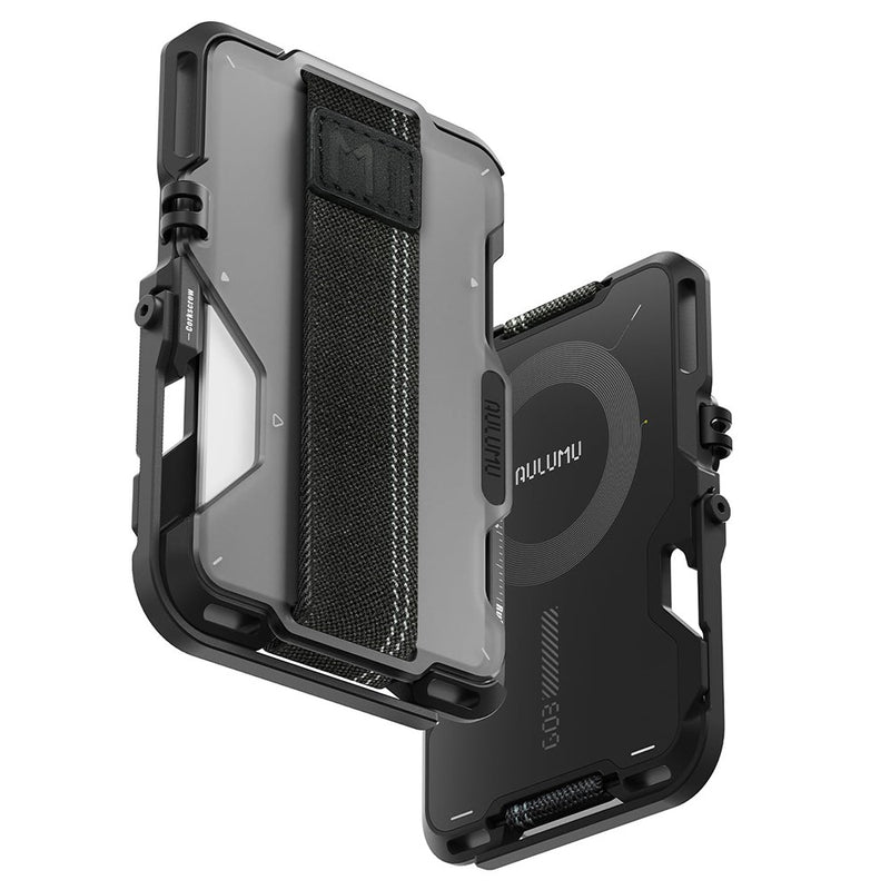 Aulumu G03 Multi-Tool Magnetic Metal Wallet | Frosted Cover