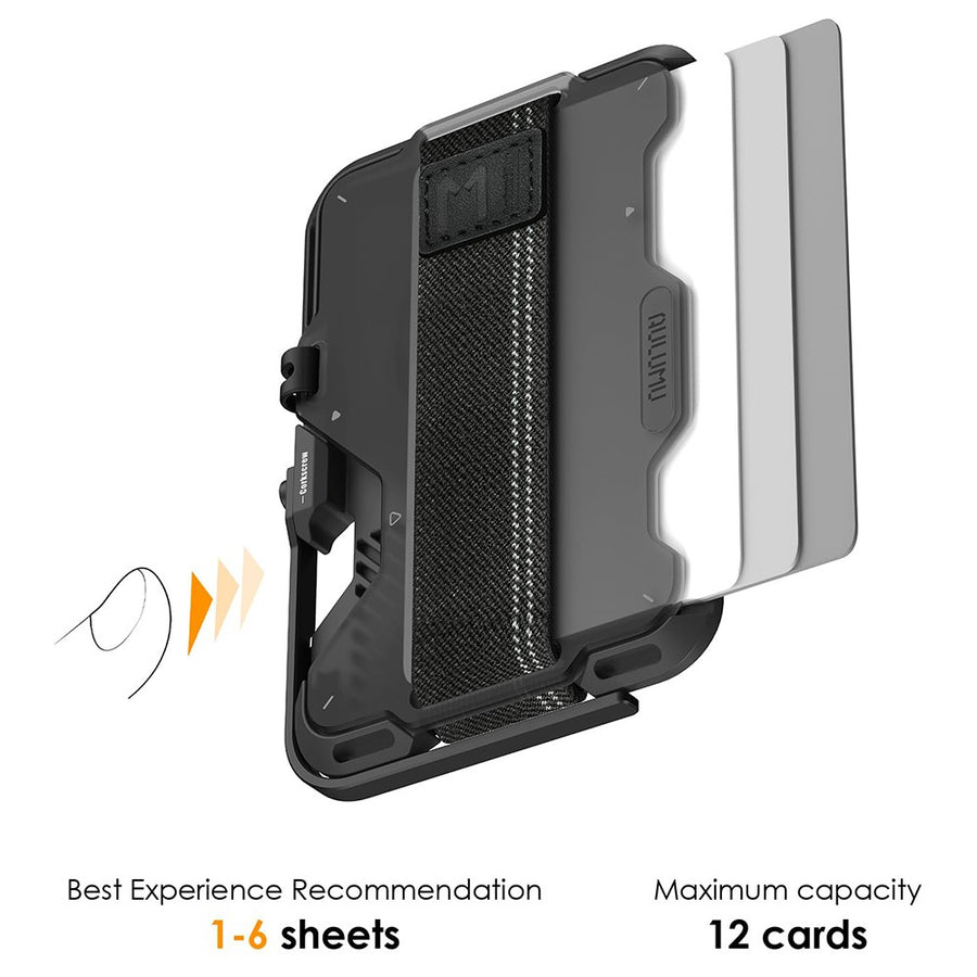 Aulumu G03 Multi-Tool Magnetic Metal Wallet | Frosted Cover
