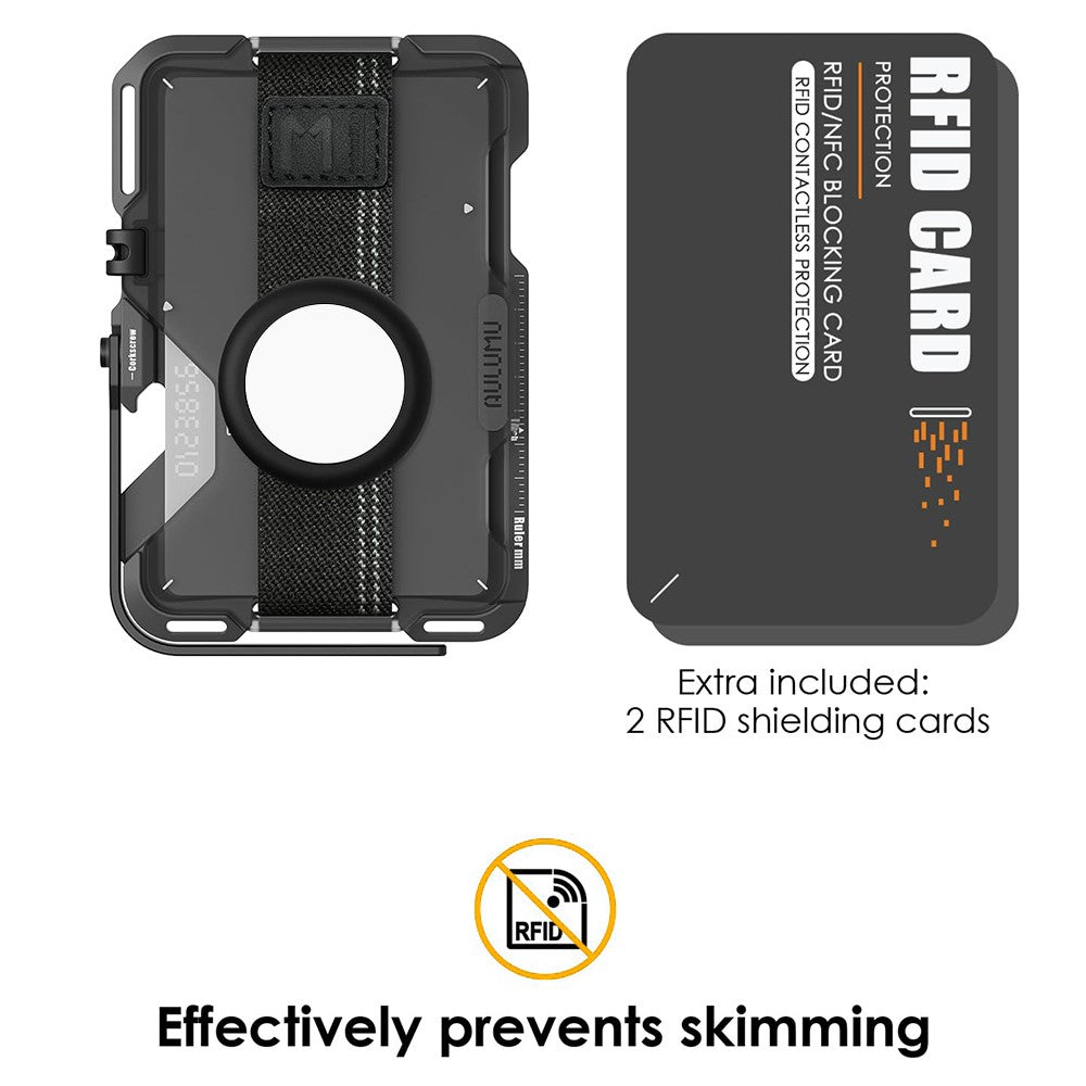 Aulumu G03 Multi-Tool Magnetic Metal Wallet | Frosted Cover