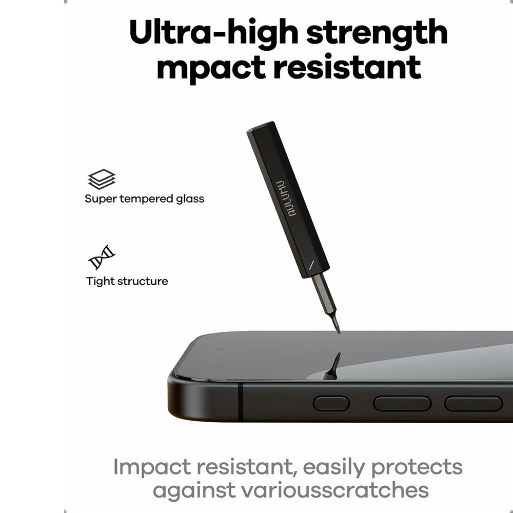 Aulumu AF01 Crystal Clear Screen Protector | iPhone 17 & 16 Pro Series, Air