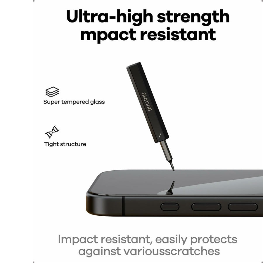 Aulumu AF01 Crystal Clear Screen Protector | iPhone 17 & 16 Pro Series, Air