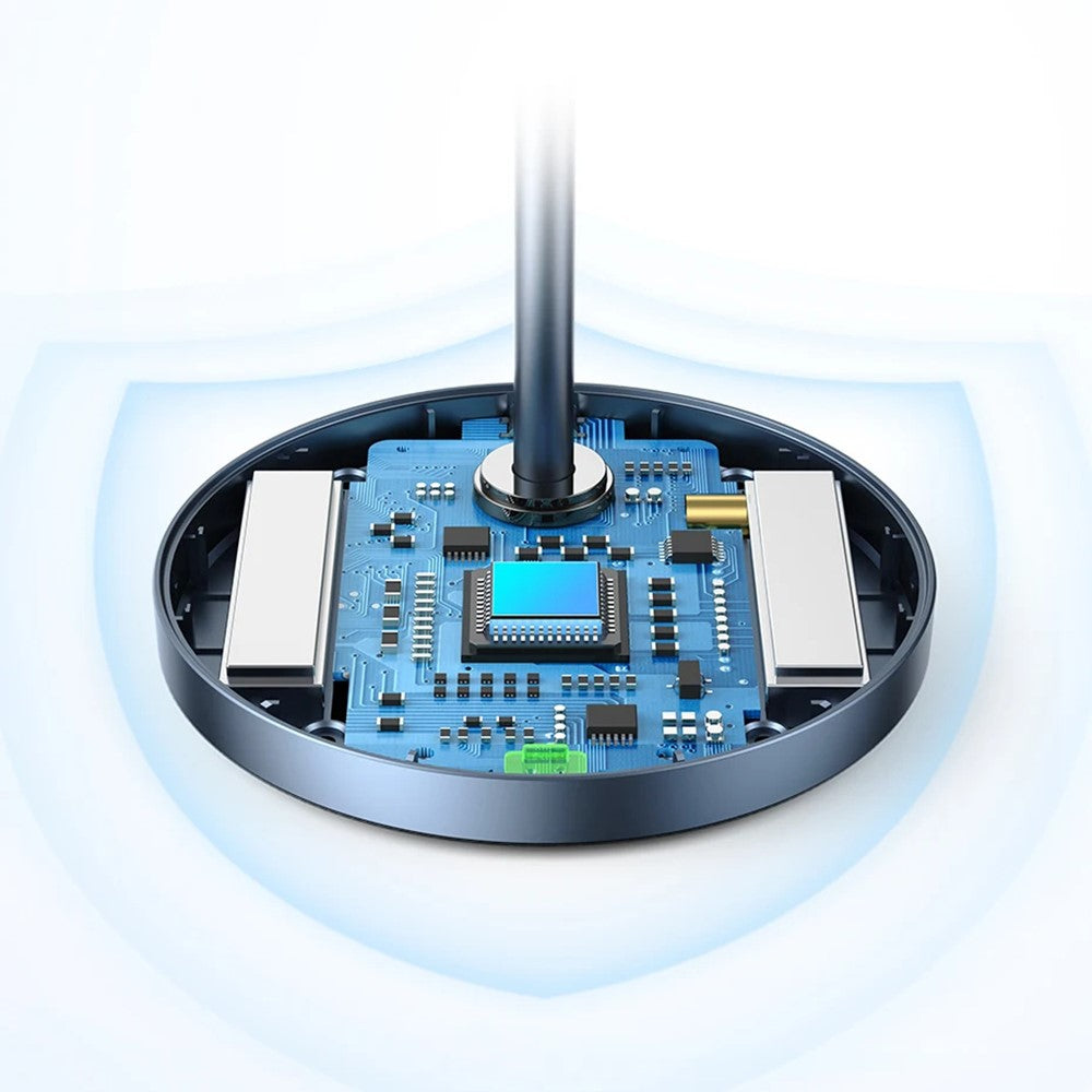 The circuit board inside the stand's base, shown with the housing removed
