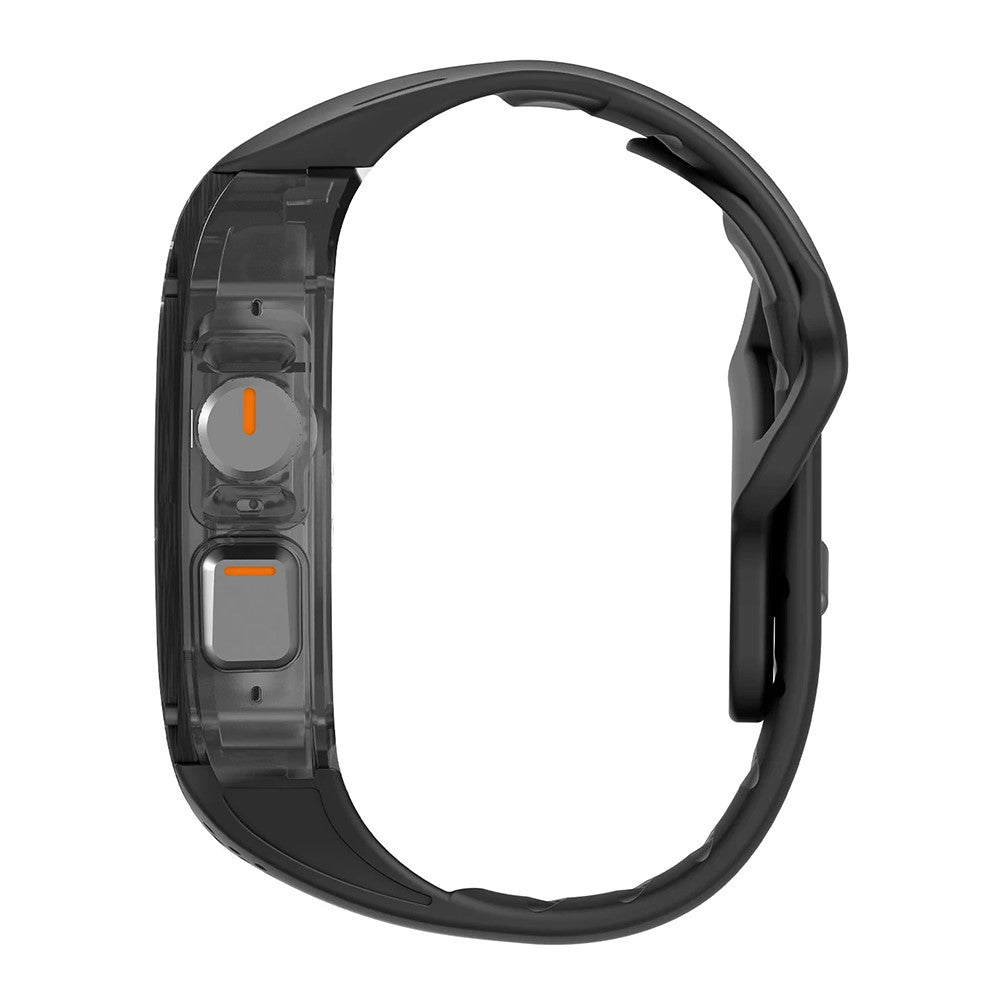 Aulumu A01 Case with Band for Apple Watch Ultra 1/2/3 | Carbon Fiber Cover, FKM Band