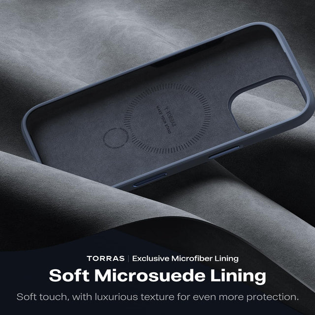 Microfibre lining inside the Q3 Silicone case