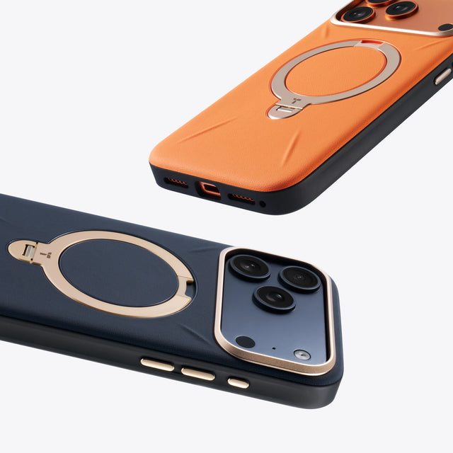 Close view of Q3 VegSkin fine-grain surface and stand finish