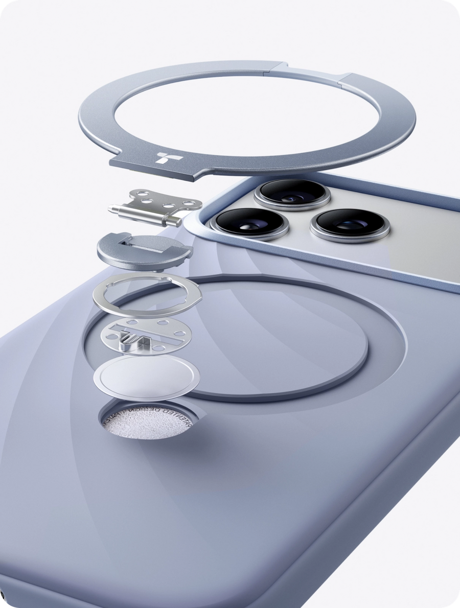 Q3 Silicone Wind case aligning to a magnetic charger; TORRAS states up to 18N